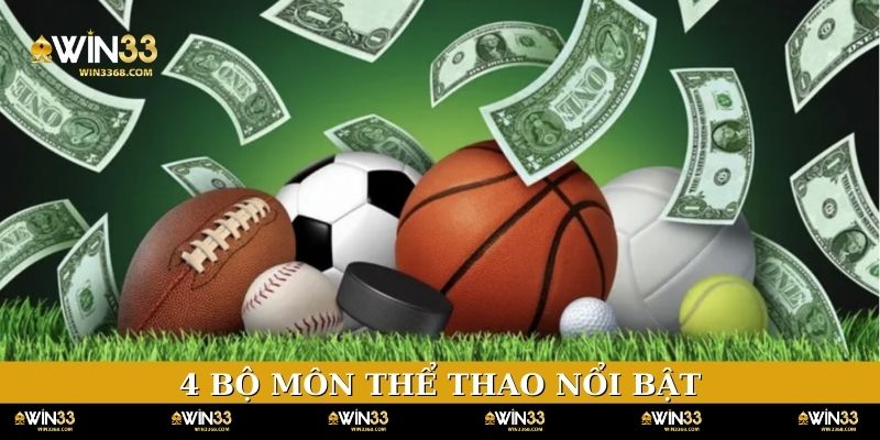 4 bộ môn thể thao nổi bật xuất hiện tại website cá độ