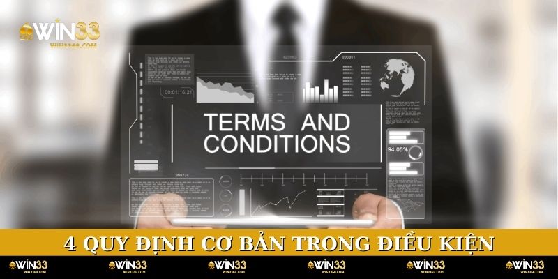 4 quy định cơ bản trong điều kiện và điều khoản WIN33