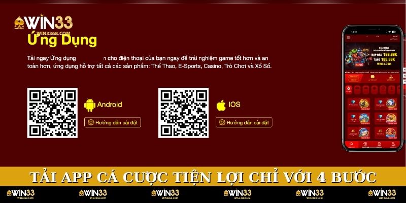 Tải app cá cược tiện lợi chỉ với 4 bước