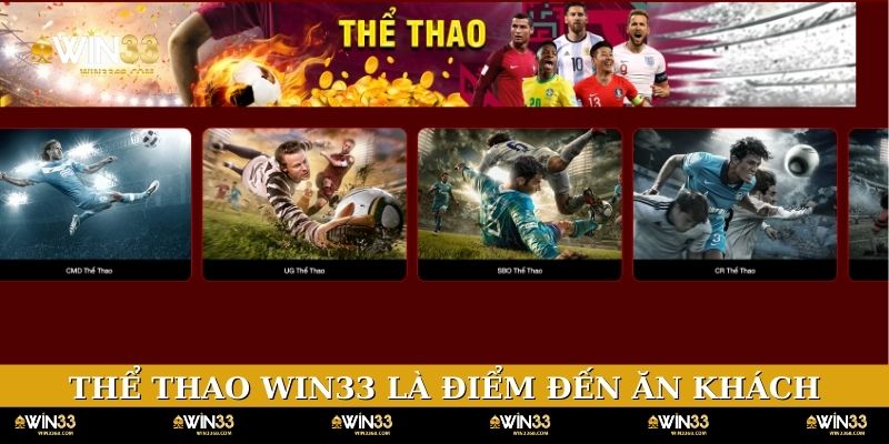 Thể thao WIN33 là điểm đến ăn khách